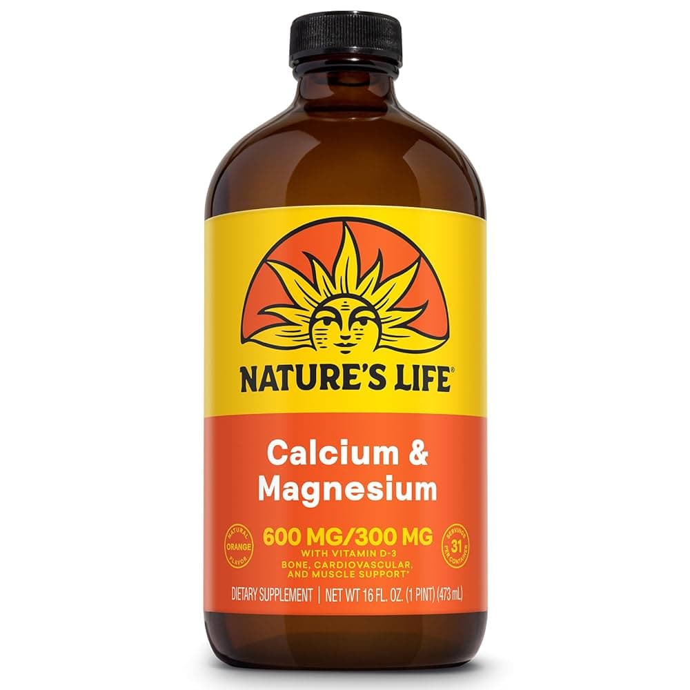 Amazon.com: NATURE'S LIFE Liquid Calcium Magnesium Supplement with ...
