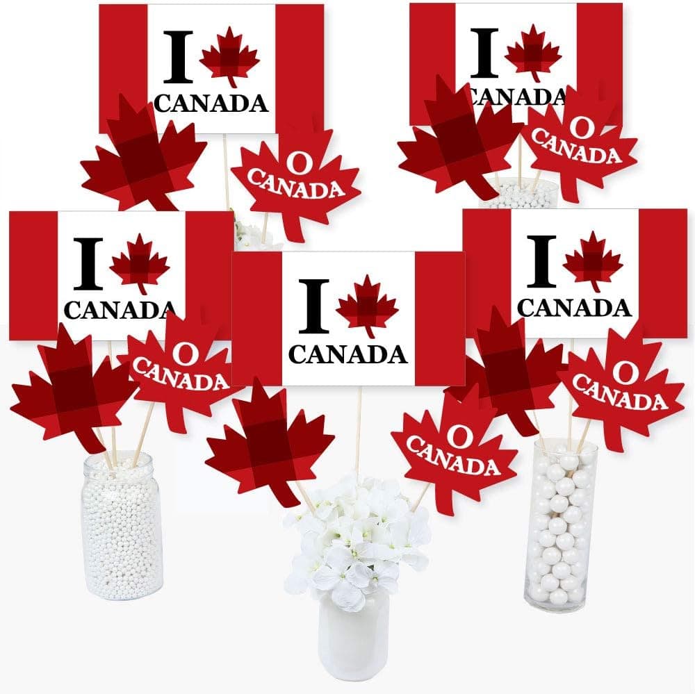 États-Unis Day - Canadian Party Centerpiece Sticks - Table Toppers - Set of ...