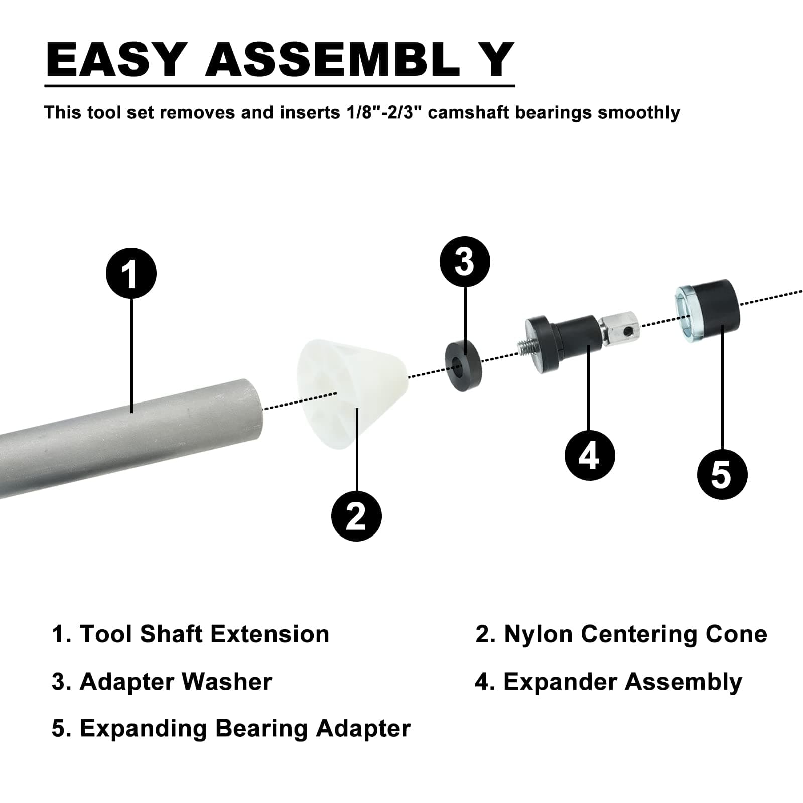 Snapklik.com : Universal Cam Bearing Removal And Installation Tool Set ...