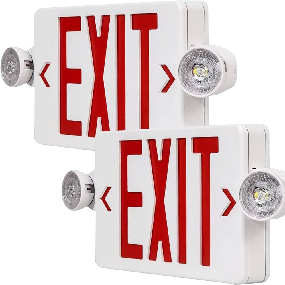 Exit Sign With Battery Backup Dc LED Exit Sign Emergency Lights With