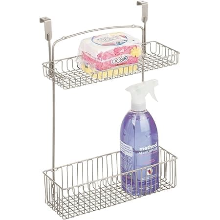 Amazon.com: mDesign Metal Over Cabinet Kitchen Storage Organizer Holder ...