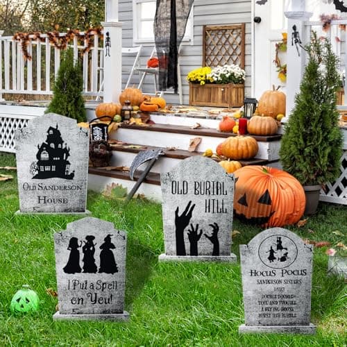 Amazon.com: Amscan 190549 Tombstone Metal Stakes Party Supply, 6 1/4" x ...