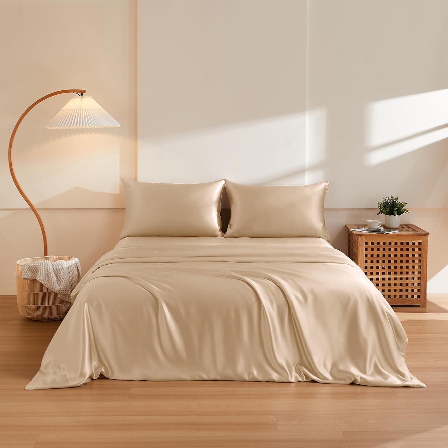 Amazon.com: THXSILK 100% Pure Mulberry Silk Duvet Cover Set 3 Piece, 6A ...