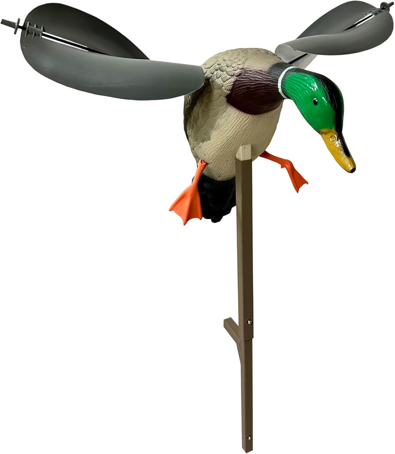 MOJO Outdoors Wind Duck Decoy with Spinning Wings - Life-Like Mallard ...
