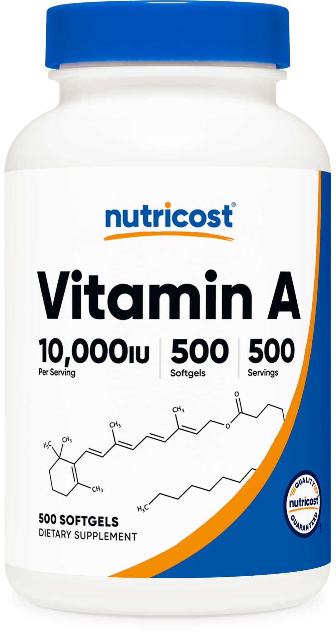 Amazon.com: Nutricost Vitamin A 10,000 IU, 500 Softgel Capsules ...