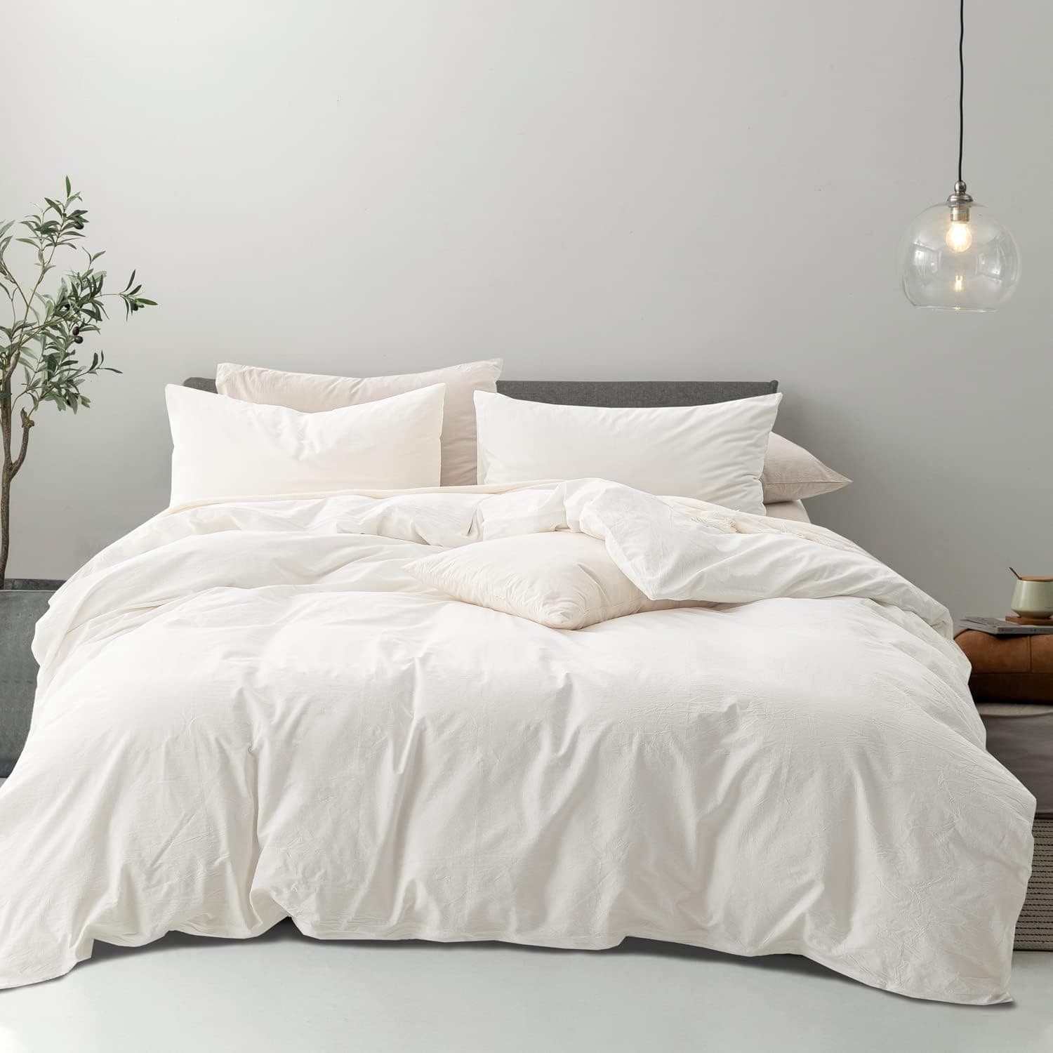 Amazon.com: SOBED Duvet Cover Set Soft Washed Microfiber Duvet Cover 2 ...