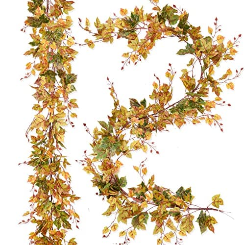 6ft. Green & Brown Maple Leaf Chain Garland by Ashland®-Fall Garland ...