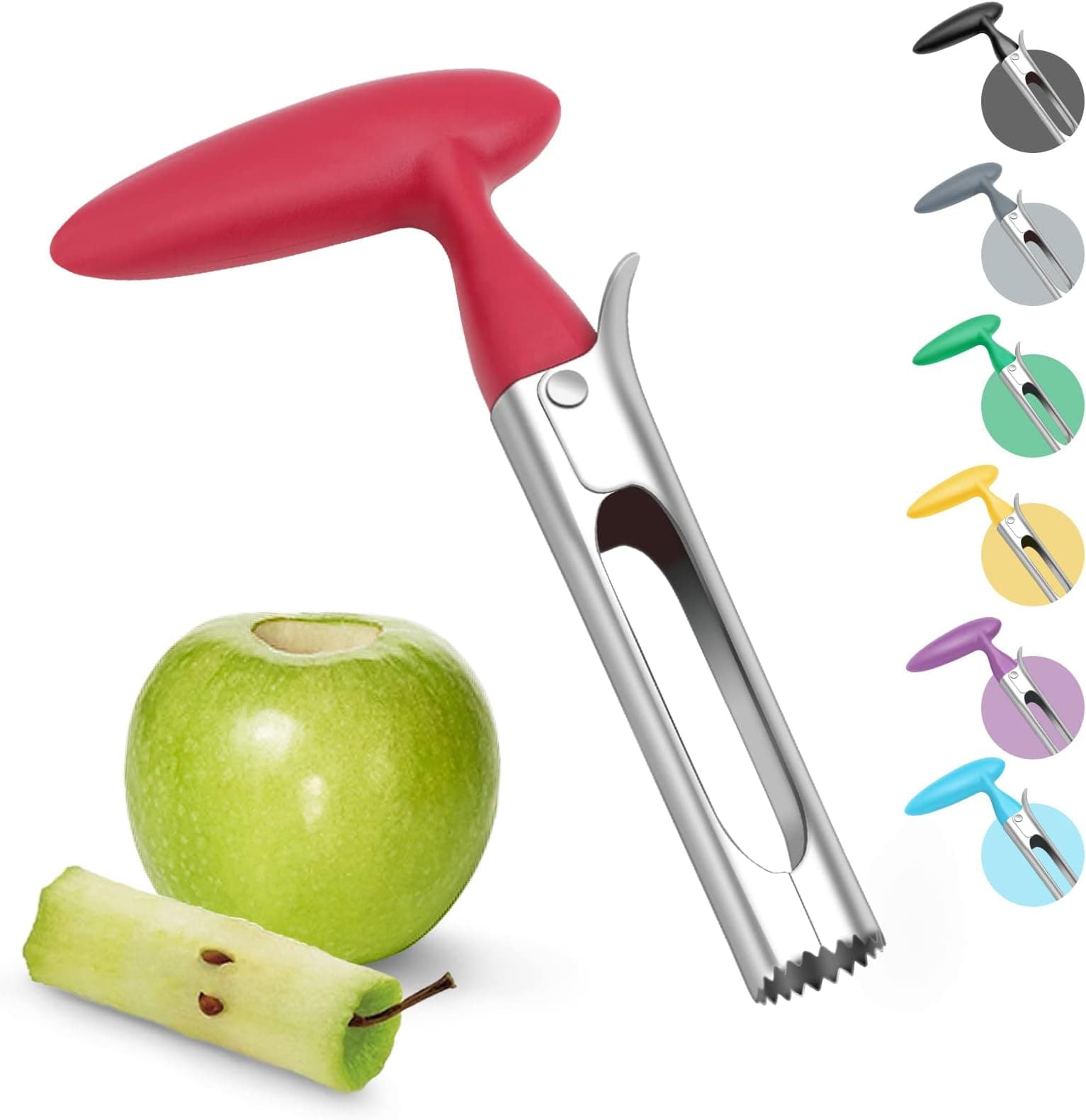 OXO Good Grips Apple Corer, stainless steel, Silver/Black, 1 EA ...