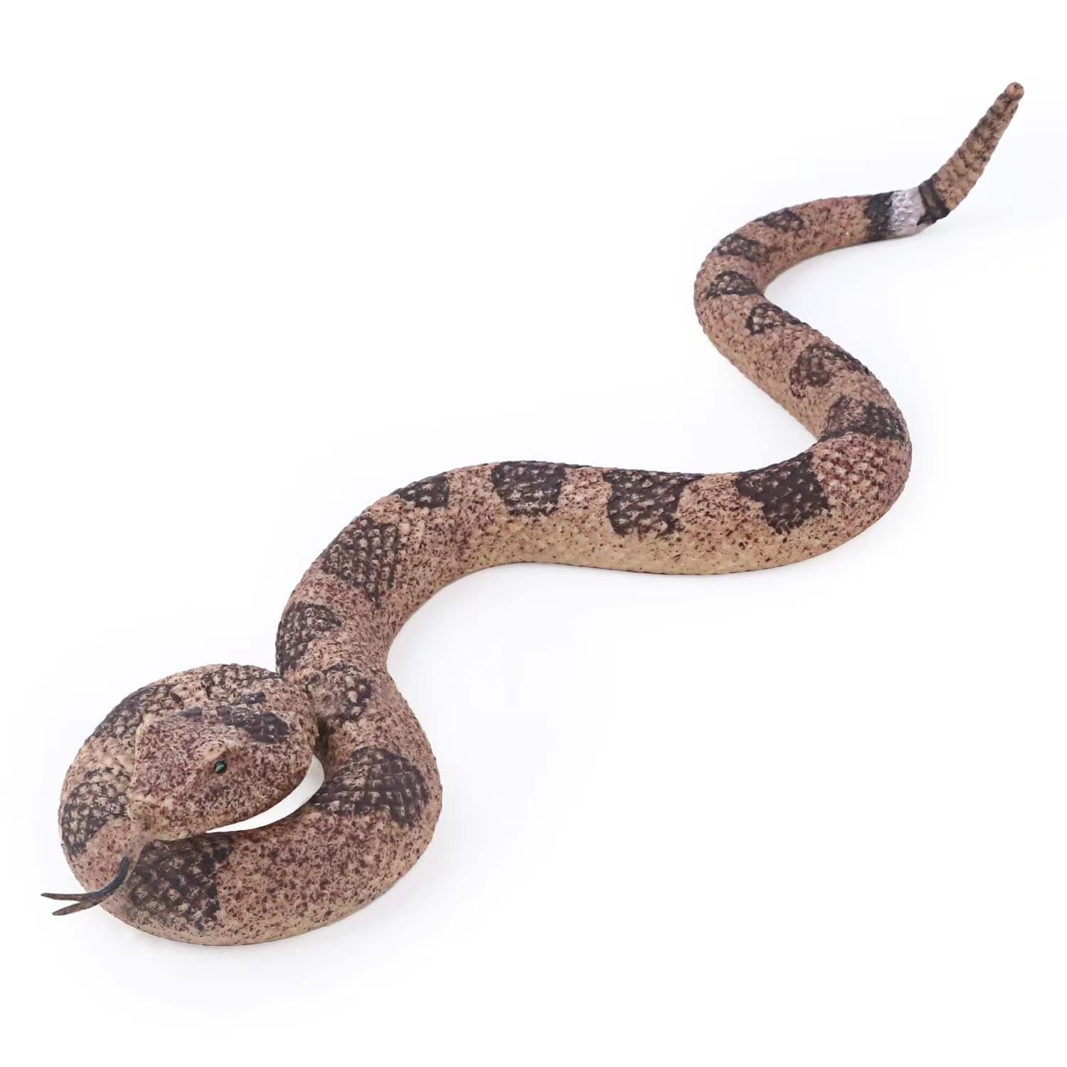 Amazon.com: SIENON Realistic Fake Snakes Toy Soft Rubber Snake Figure ...