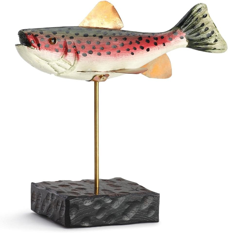 Amazon.com: Big Sky Carvers Rainbow Trout Sculpture : Home & Kitchen