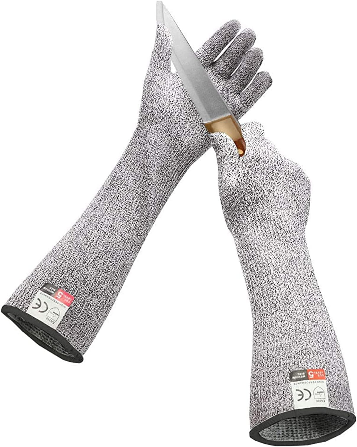 Sporting Style 23.6IN Animal Handling Gloves Bite Proof Kevlar ...