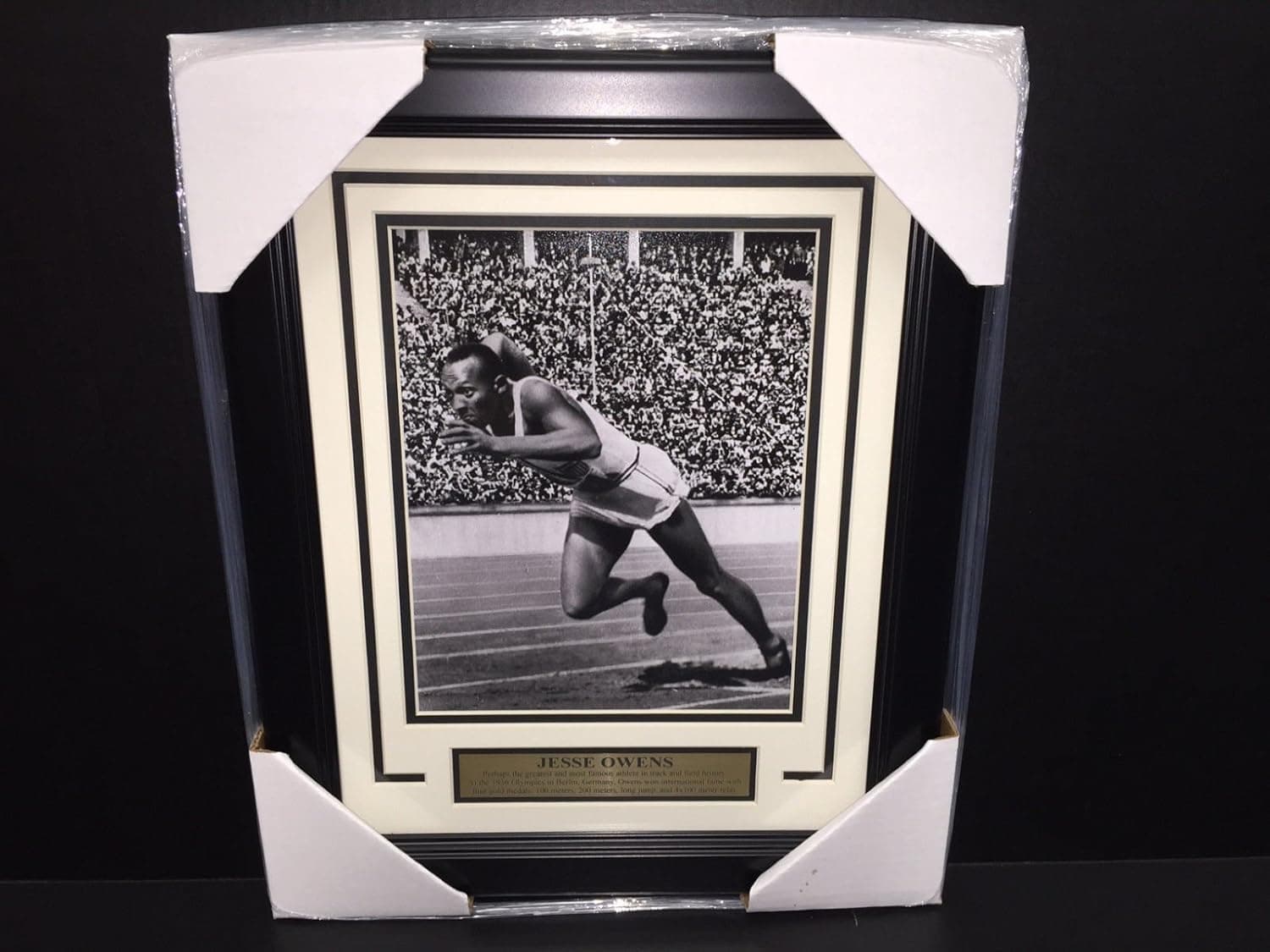 JESSE OWENS 1936 BERLIN GERMANY OLYMPICS 4 GOLD MEDALS RECORD FRAMED ...