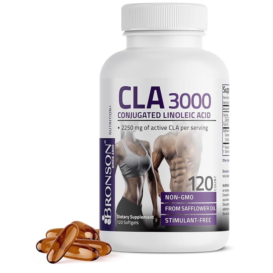 Amazon.com: Bronson CLA 3000 Extra High Potency Supports Healthy ...