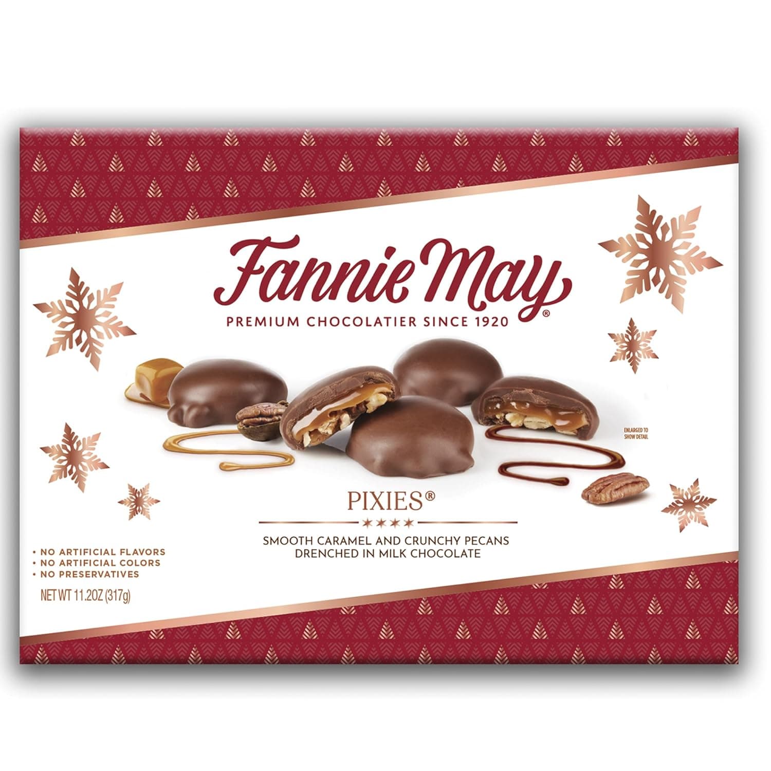 Amazon.com: Fannie May, Milk Chocolate Holiday Gifts, Pixies, Holiday ...