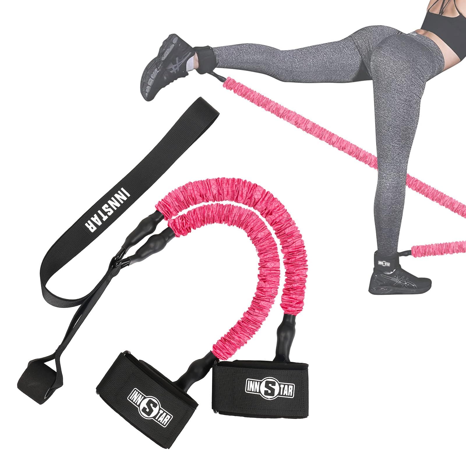 Snapklik.com : INNSTAR Booty Resistance Band Glute Cord Cable Machine ...