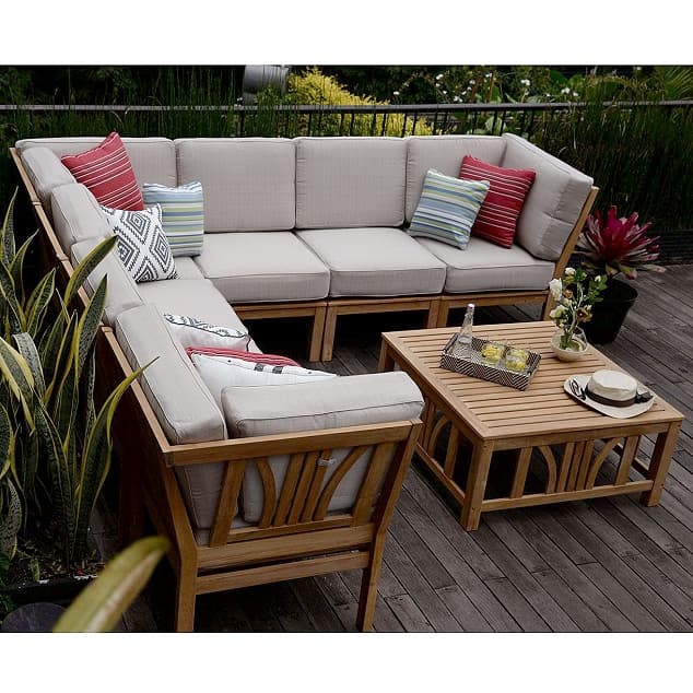 Deep Seating Outdoor Sectional Sofa | Baci Living Room