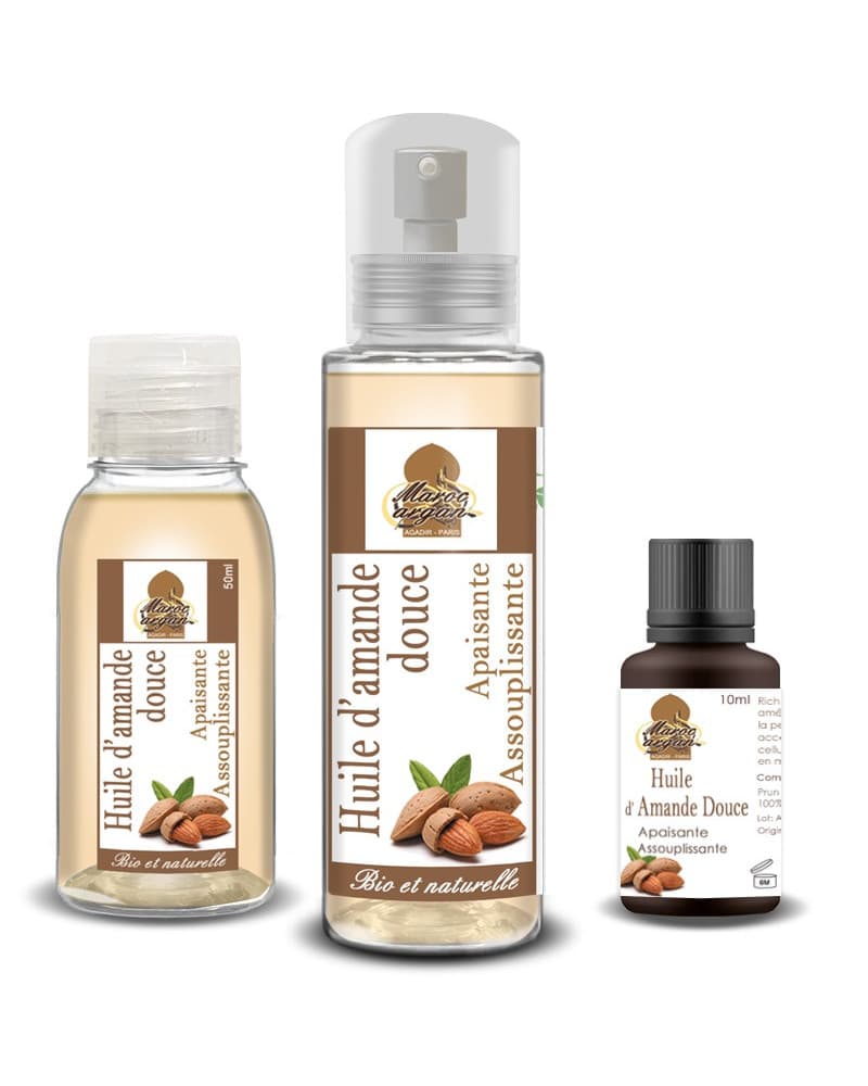 Huile D'Amande Douce Biologique - Maroc Argan