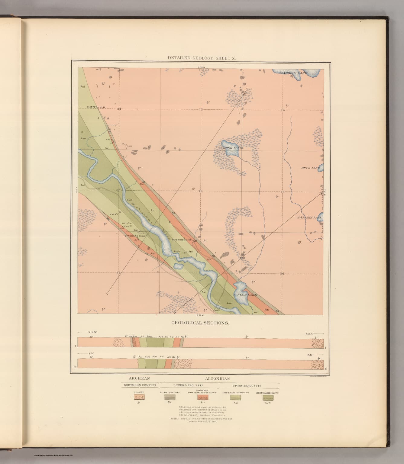Detailed Geology Sheet X. - David Rumsey Historical Map Collection