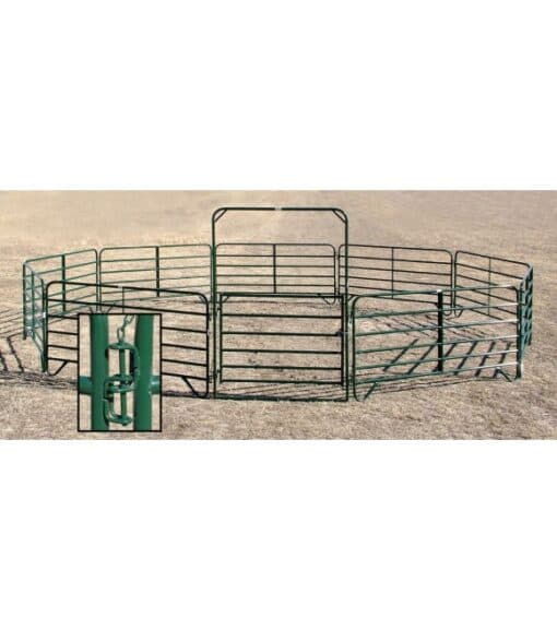 Priefert Premier Round Pen, 50 ft. with Entrance Panel - Wilco Farm Stores