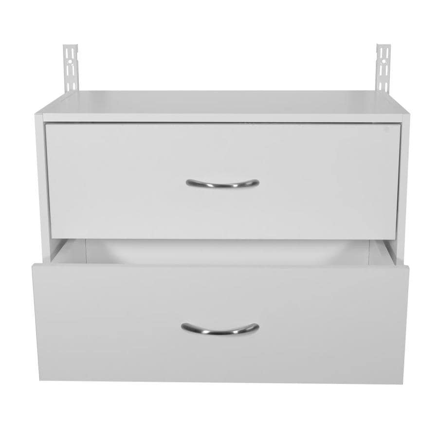 Shop Rubbermaid HomeFree Series White Wood 2-drawer Unit at Lowes.com