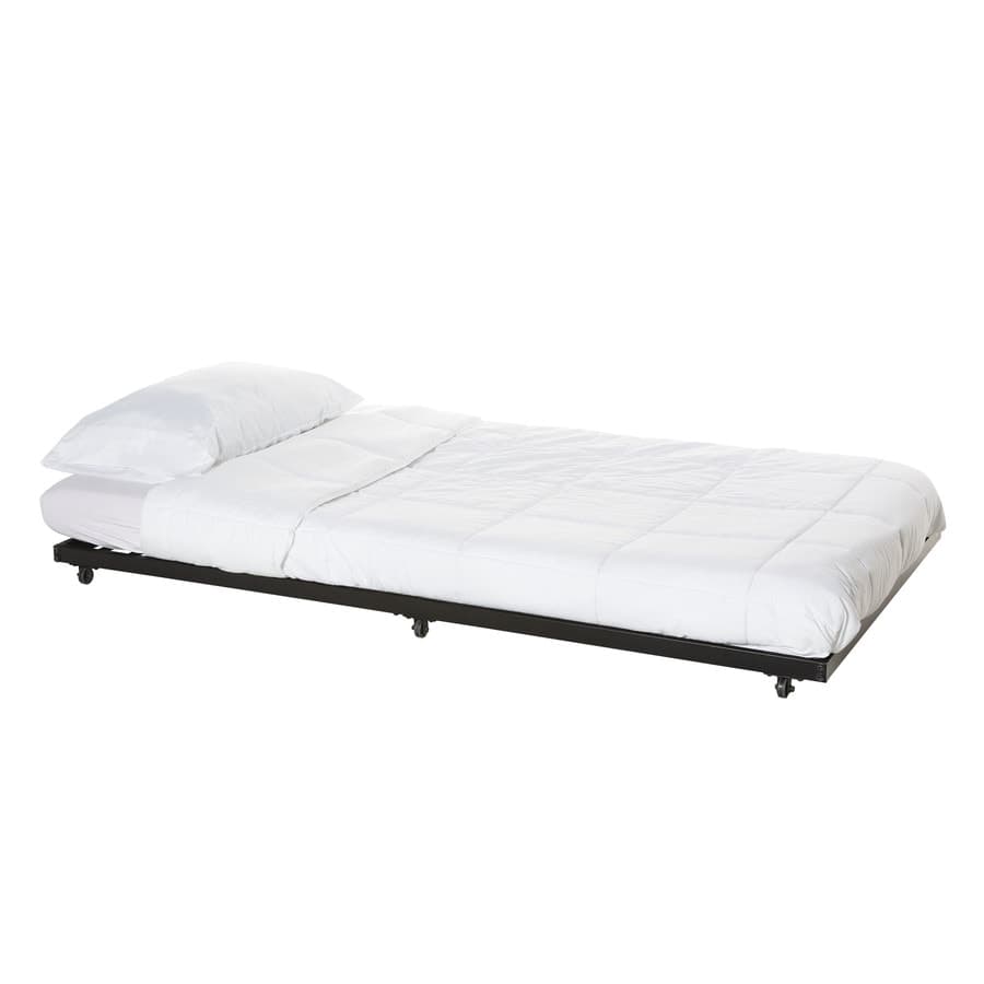 Walker Edison Twin Roll-Out Trundle Bed Frame- Black at Lowes.com