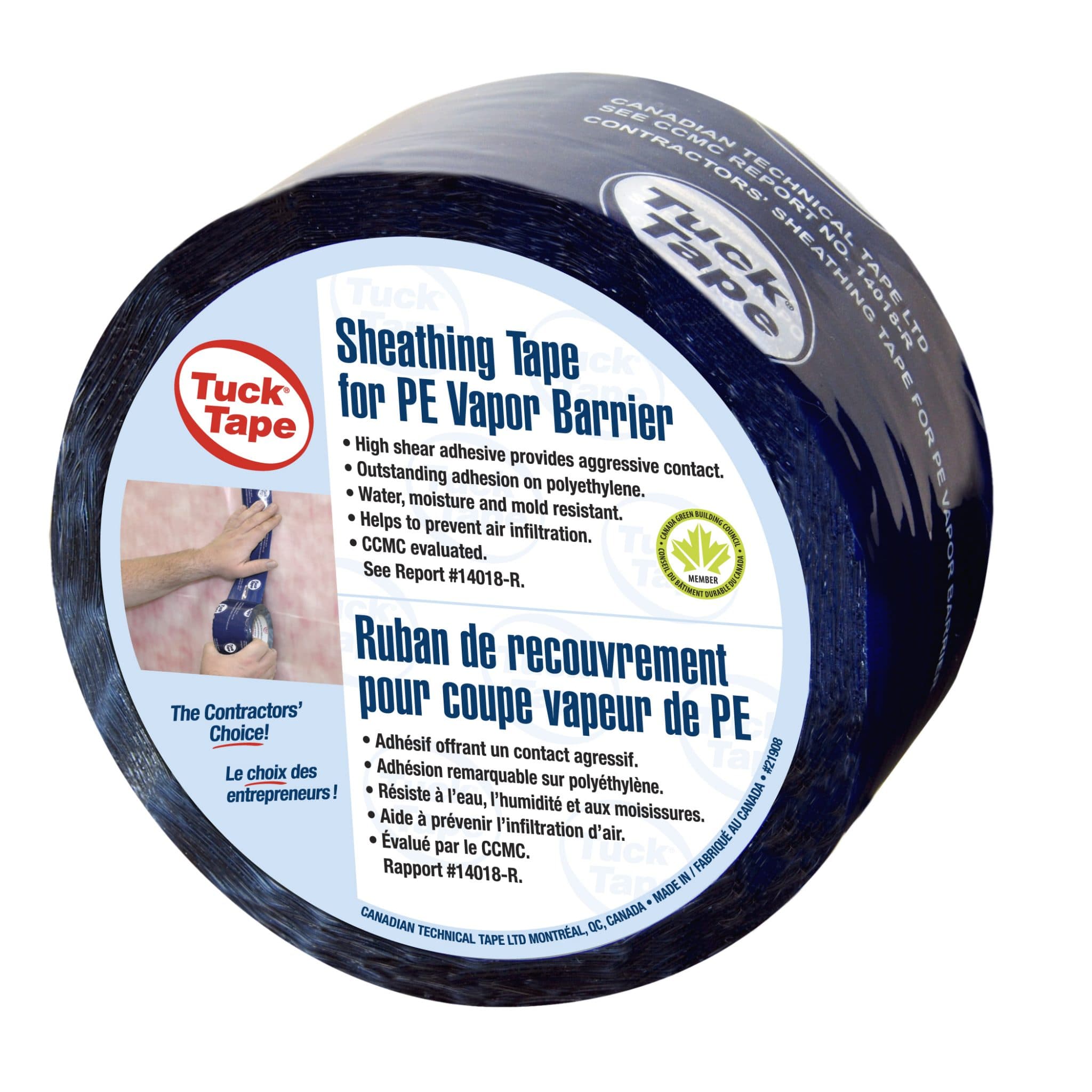 21900-Blue Tuck Tape Sheathing Tape 2.4″ x 208′ | Paint Supplies Direct