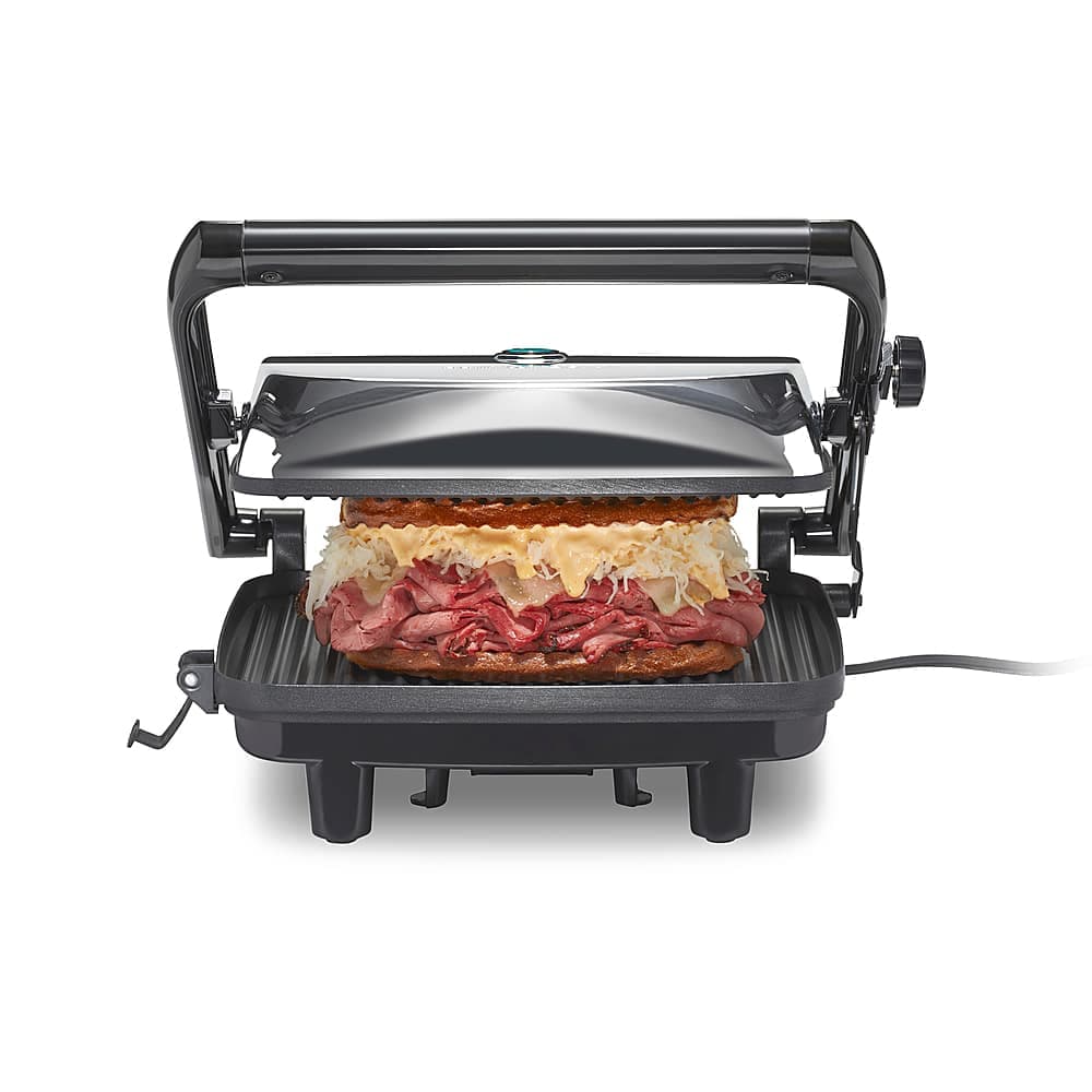Hamilton Beach Panini Press Gourmet Sandwich Maker Chrome 25460A - Best Buy