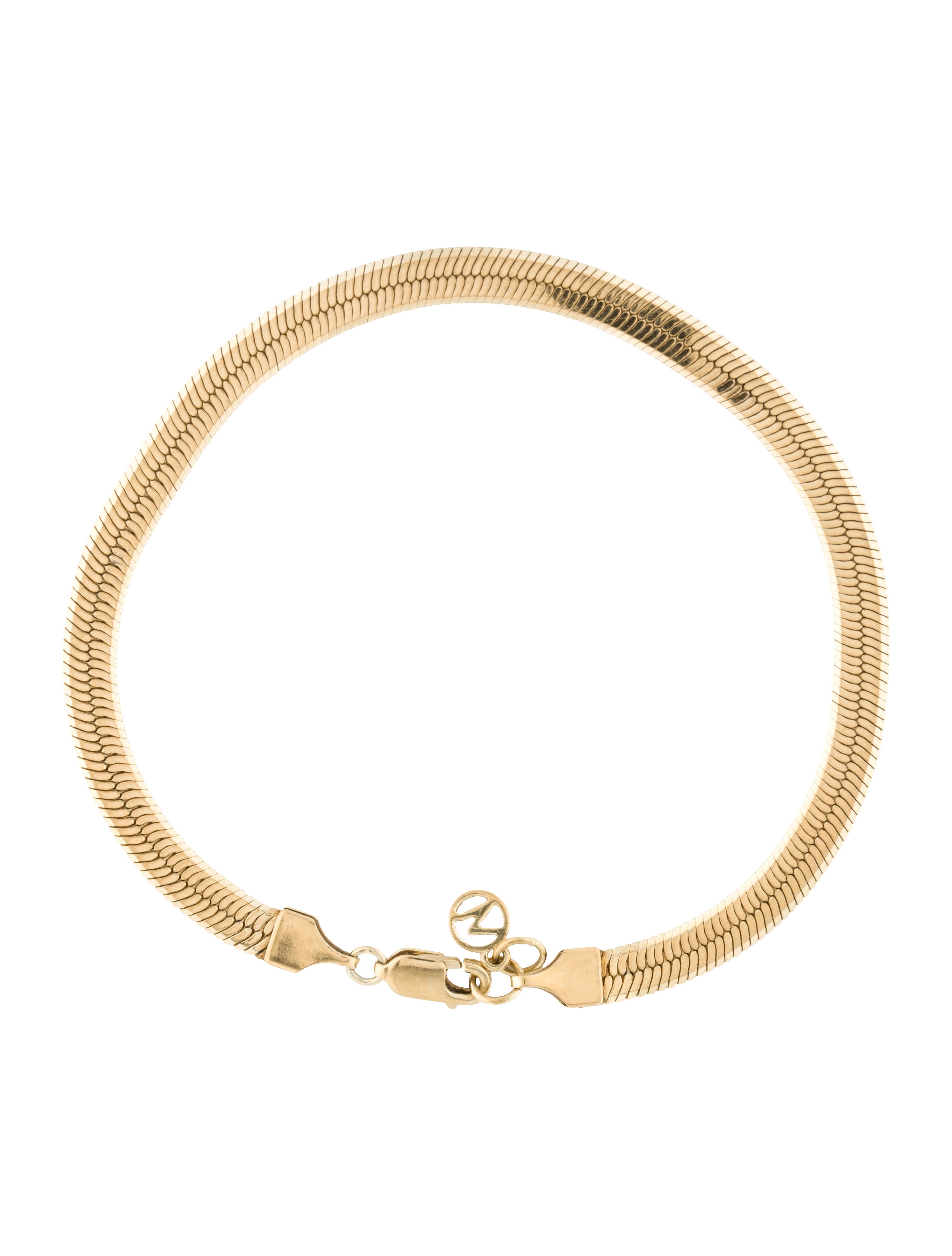 Mejuri Bold Herringbone Chain Bracelet - Link, Bracelets - MEJUR20594 ...