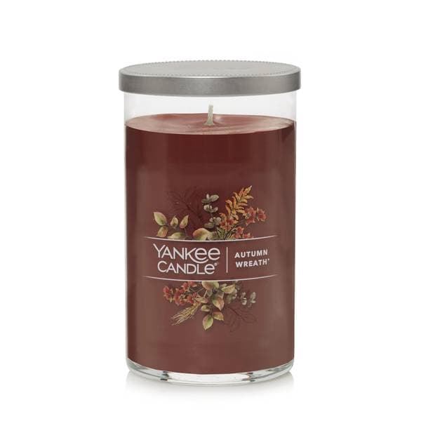 Yankee Candle Autumn Wreath Medium Pillar Jar Candle - 1727018 | Blain ...