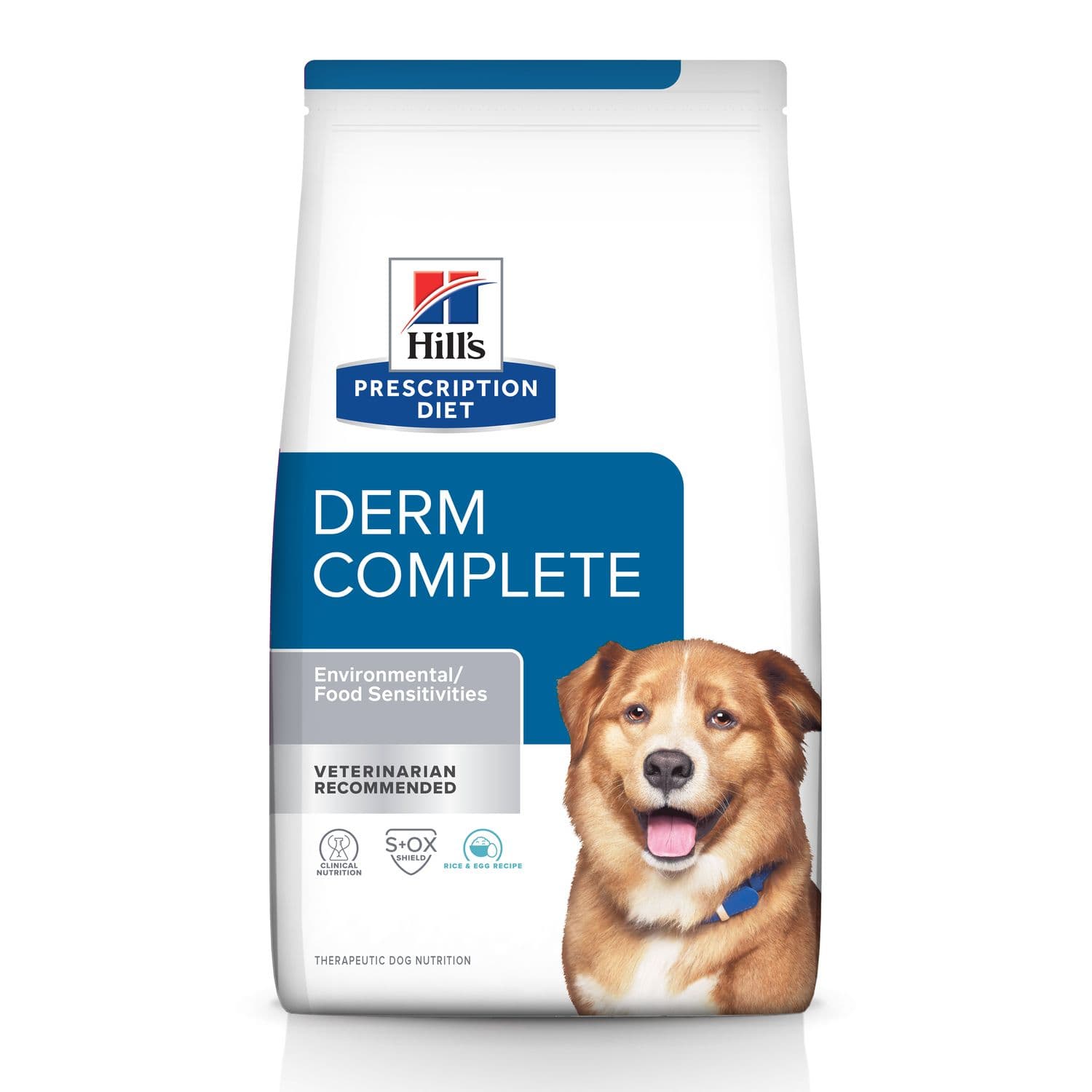 Derm Complete Rice & Egg Recipe Dry Dog Food | Hill's Prescription Diet