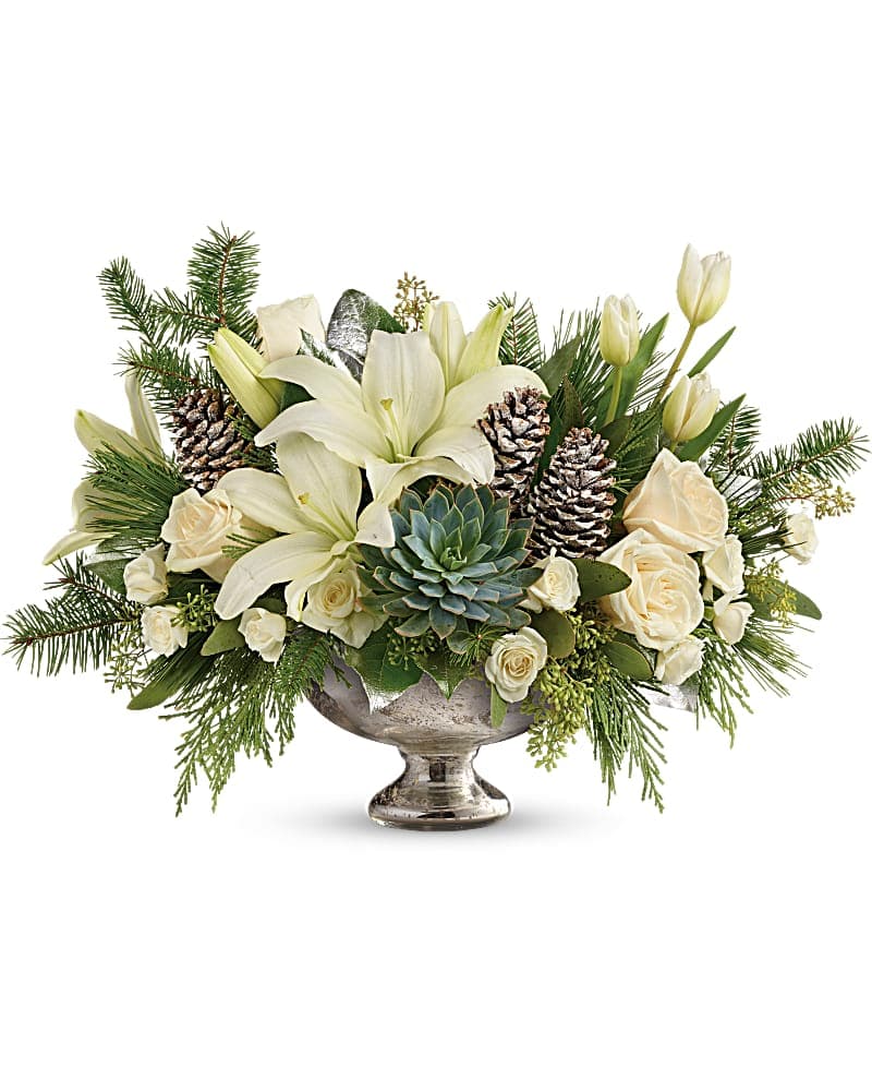 Teleflora's Winter Wilds Centerpiece Flower Arrangement - Teleflora