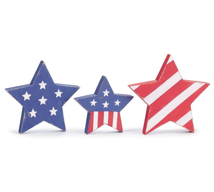 White Patriotic Stars
