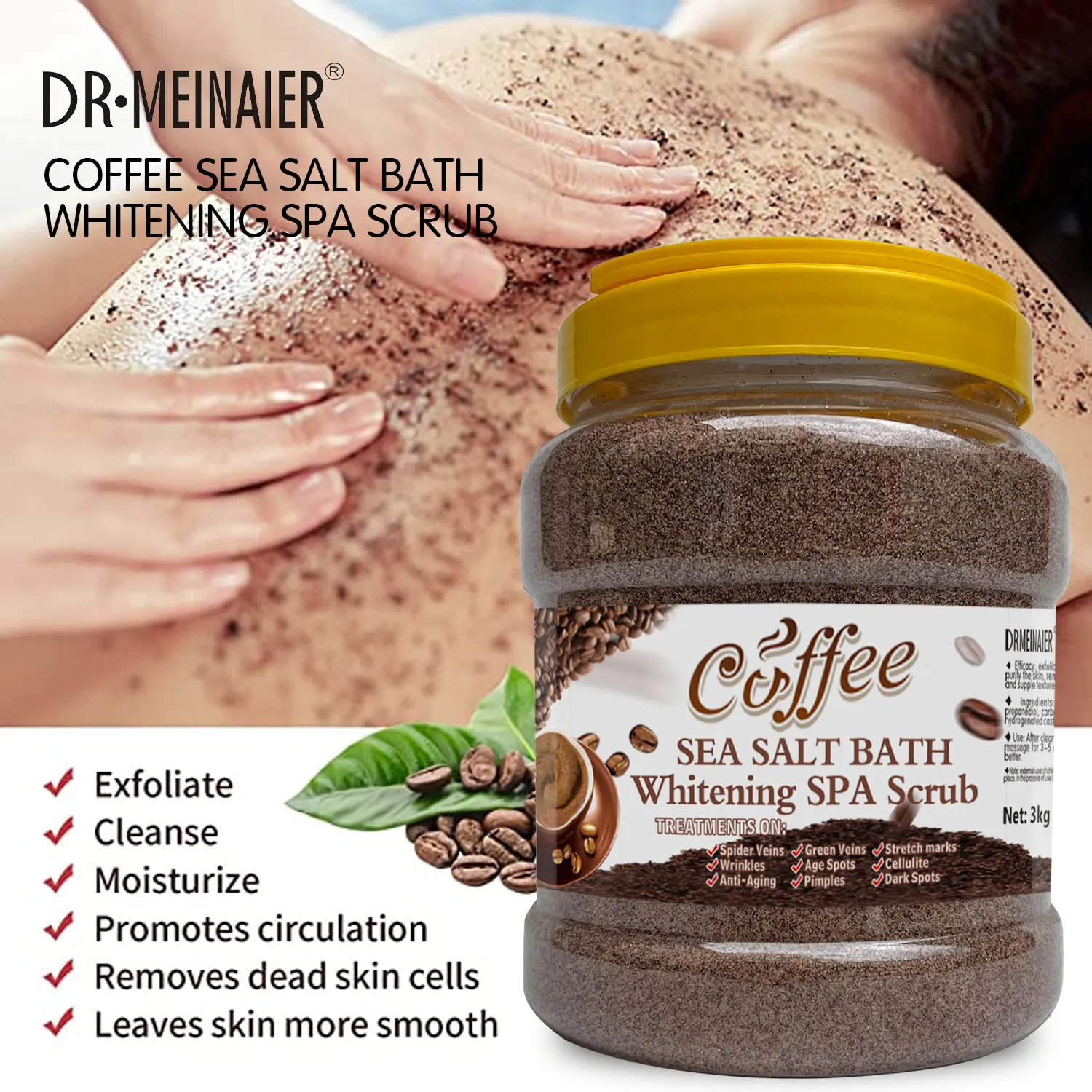 High Quality Cheap Price Natural Sea Salt Body Scrub SPA