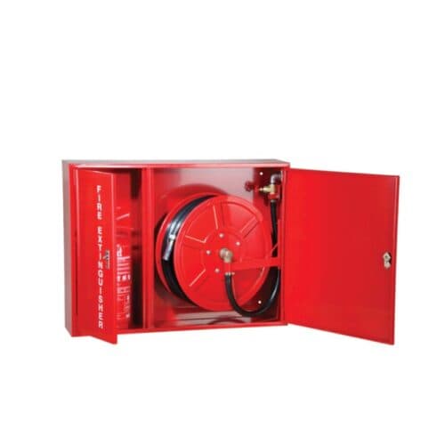 Model D: Double Compartment Hose Reel Cabinet - Steel Recon Industries