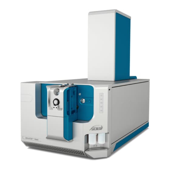 SCIEX ZENOTOF 7600 SYSTEM USER'S MANUAL Pdf Download | ManualsLib