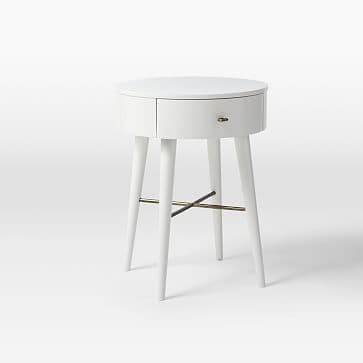 Penelope Nightstand, Small, White - West Elm | Havenly