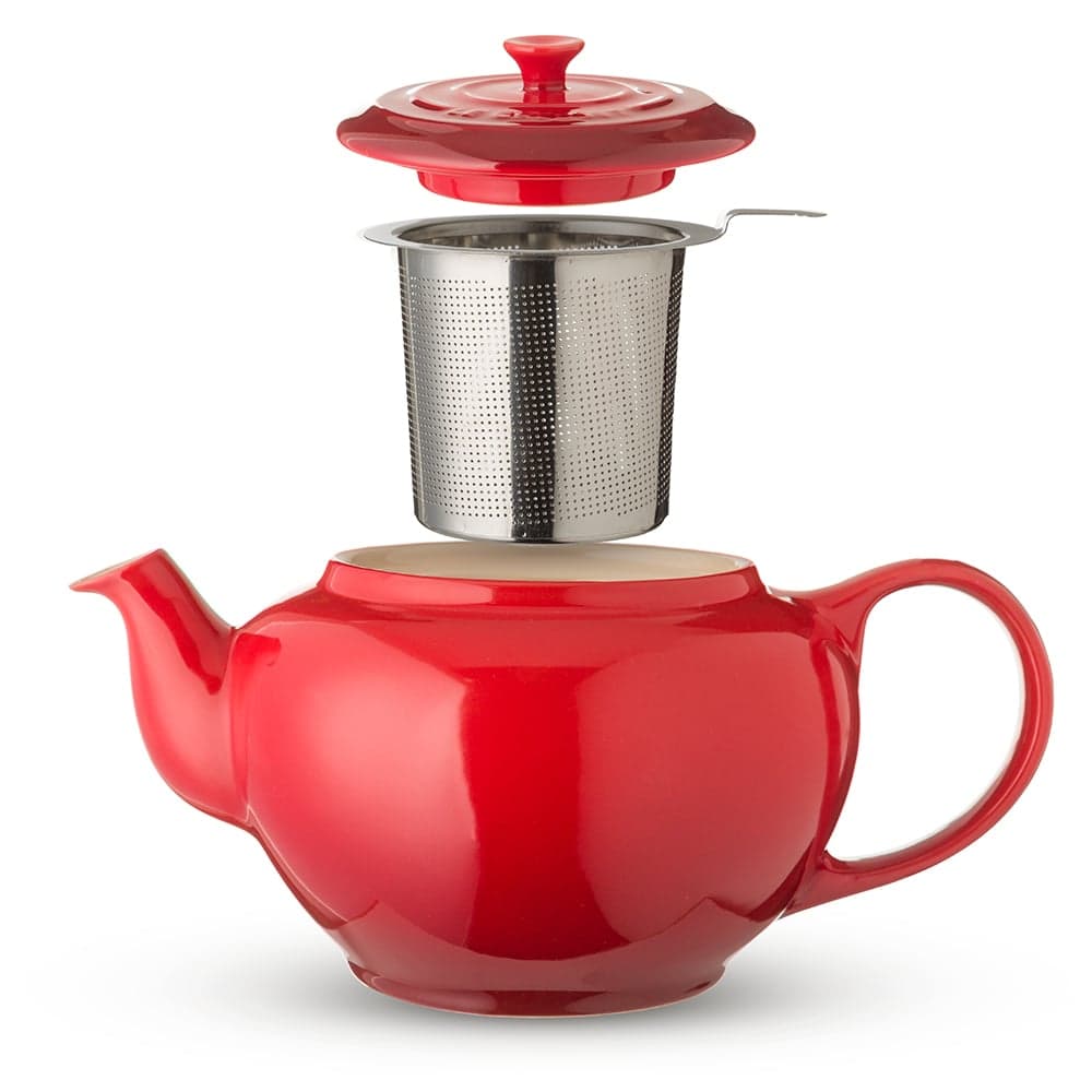 Le Creuset - Stoneware Teapot With S/S Infuser Cerise Red | Peter's of ...
