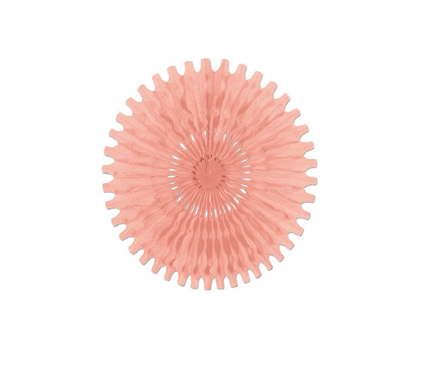 Beistle Club Pack of 12 Blush Pink Tissue Fan Hanging Decorations 25 ...