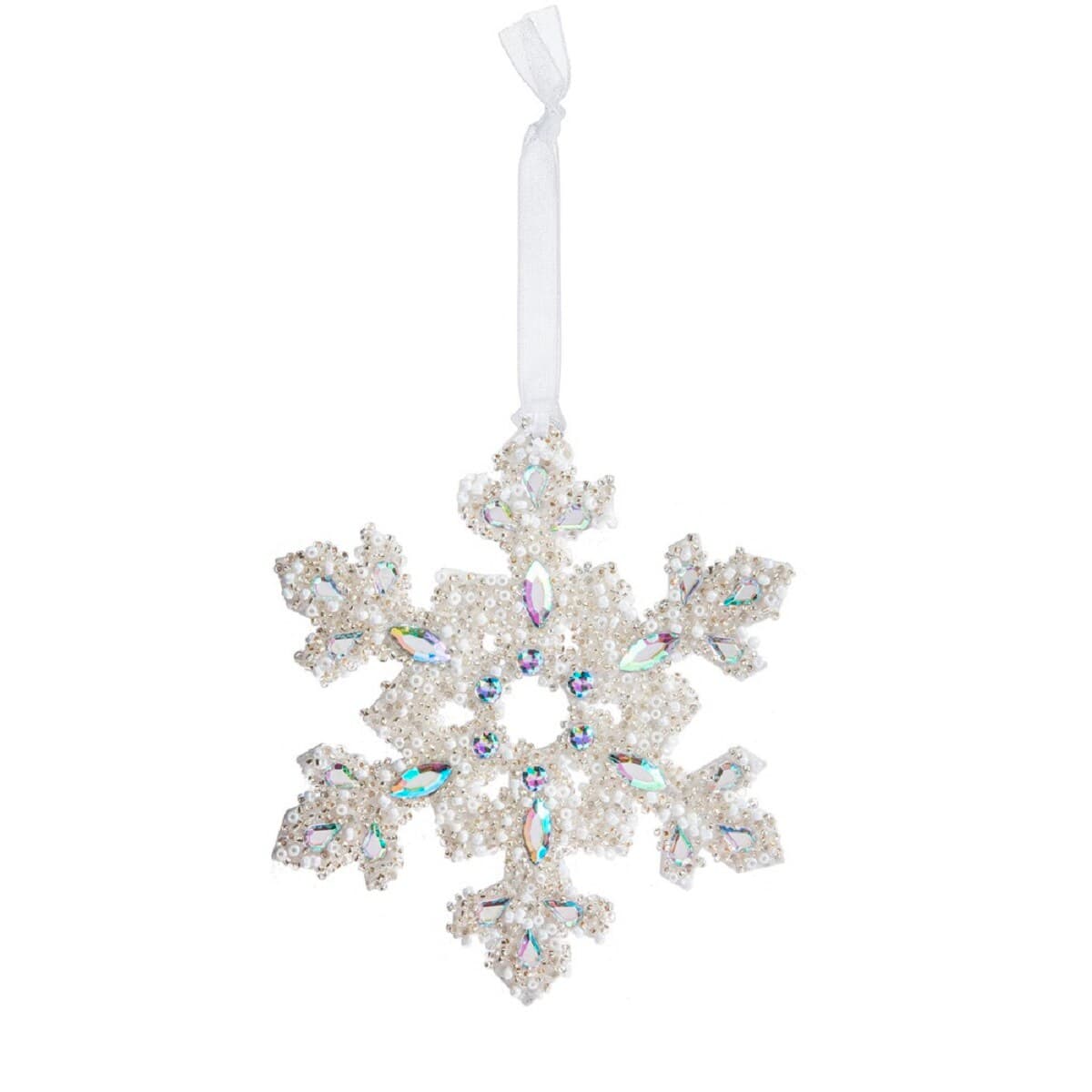 Northlight 5" Beaded Snowflake Christmas Ornament | Michaels