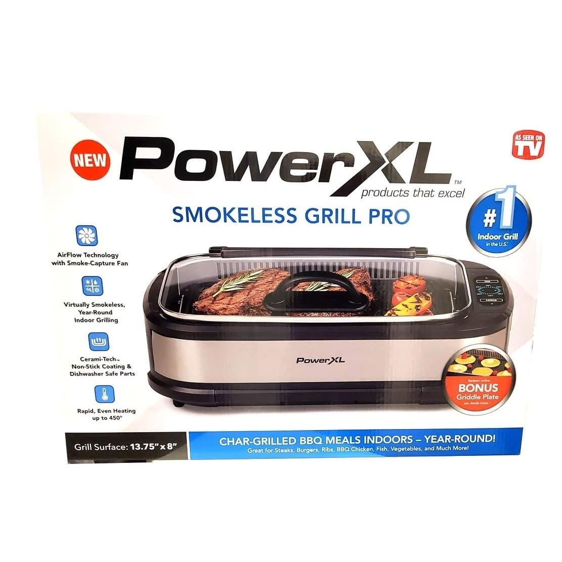 PowerXL Power XL Smokeless Grill Pro - Black-Steel | Michaels