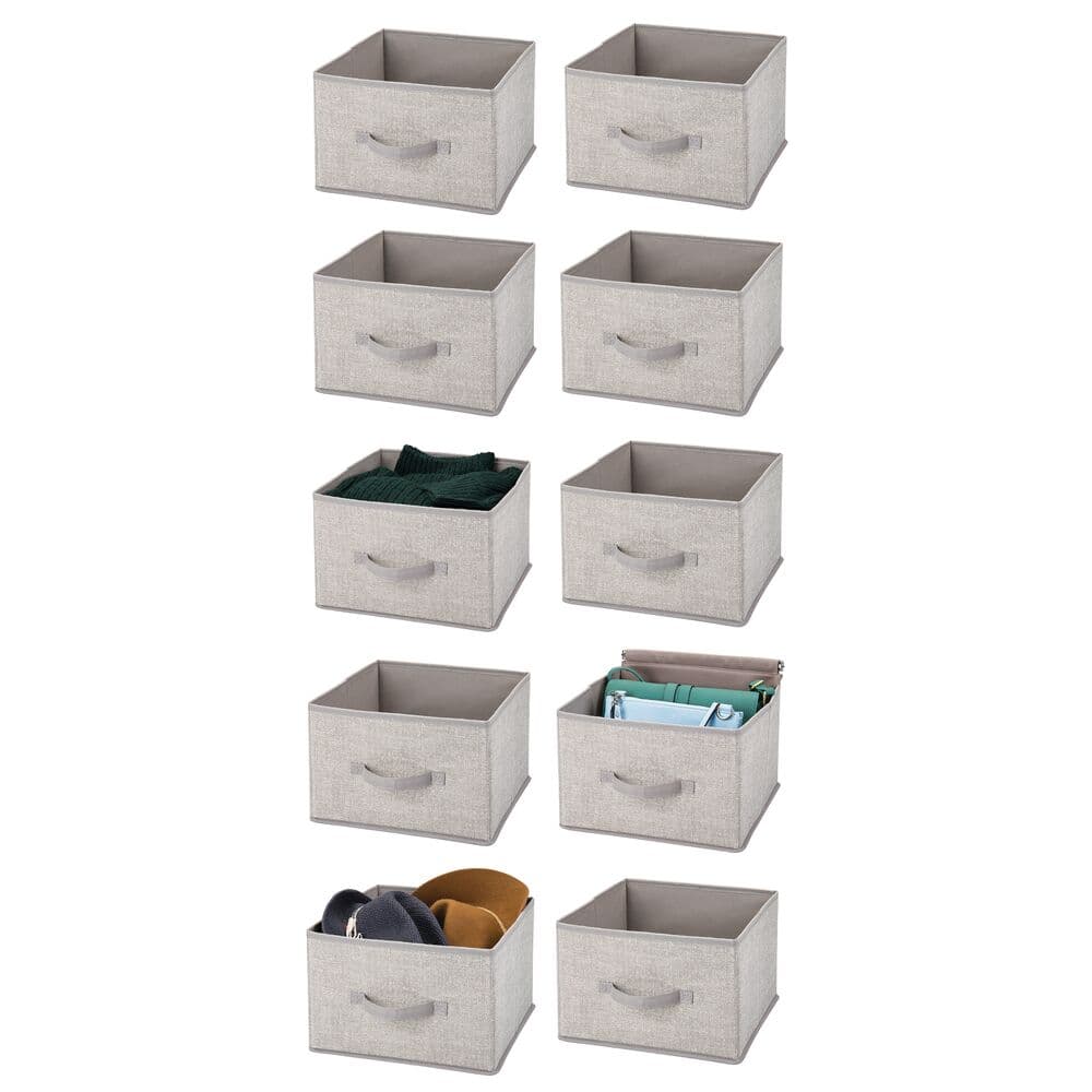 mDesign Soft Fabric Closet Storage Organizer Cube Bin, 10 pack | Michaels