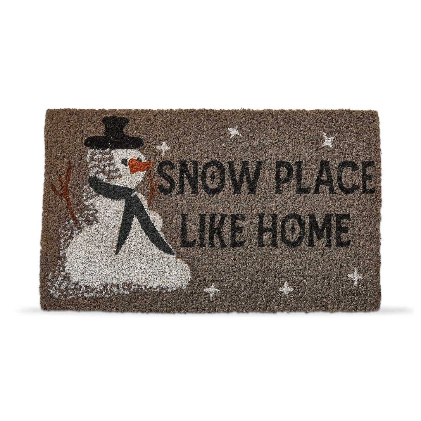 1'6"x2'6" Snow Place Like Home Sentiment with Snowman Rectangle Indoor ...