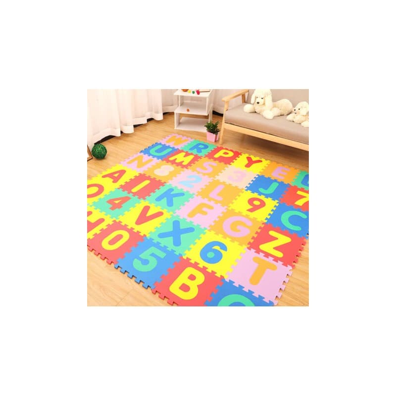 Acheter Tapis en Mousse Puzzle ALPHABET (Chiffres & Lettres) pour Bébé ...