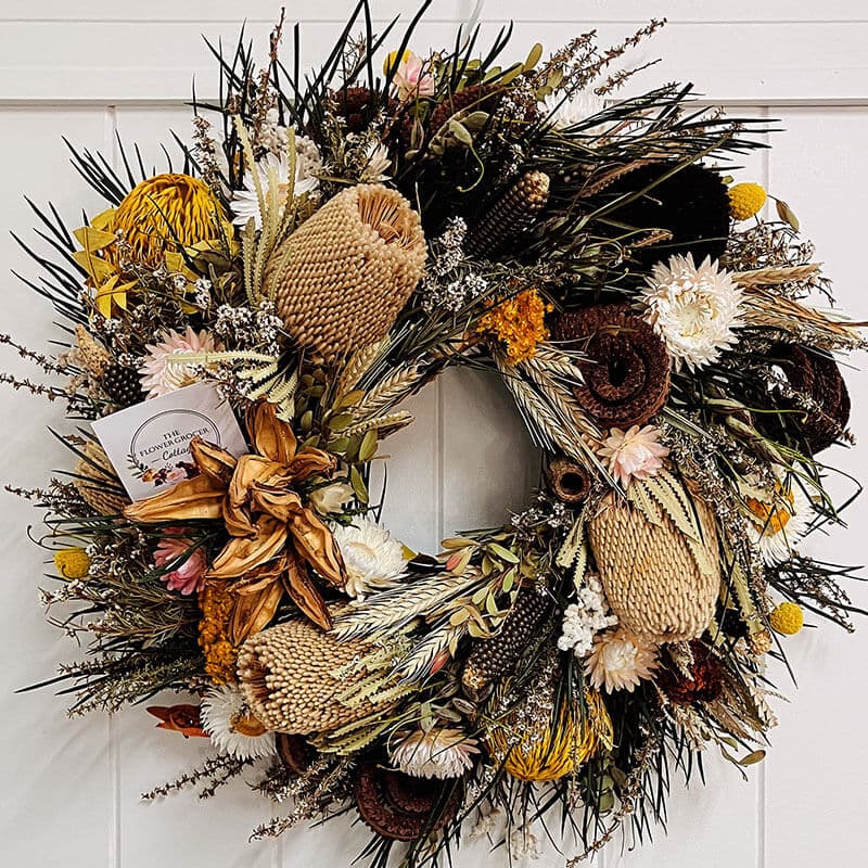 Harvest Moon Wreath - The Flower Grocer