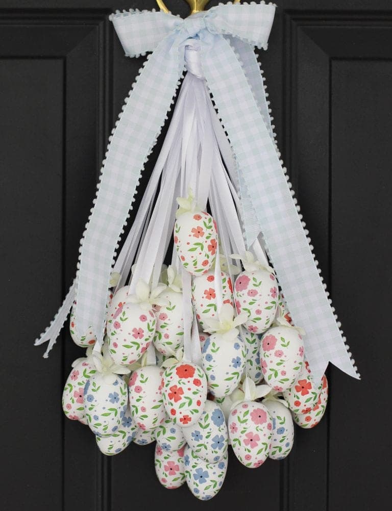 DIY Easter Egg Door Hanger - Thistlewood Farm
