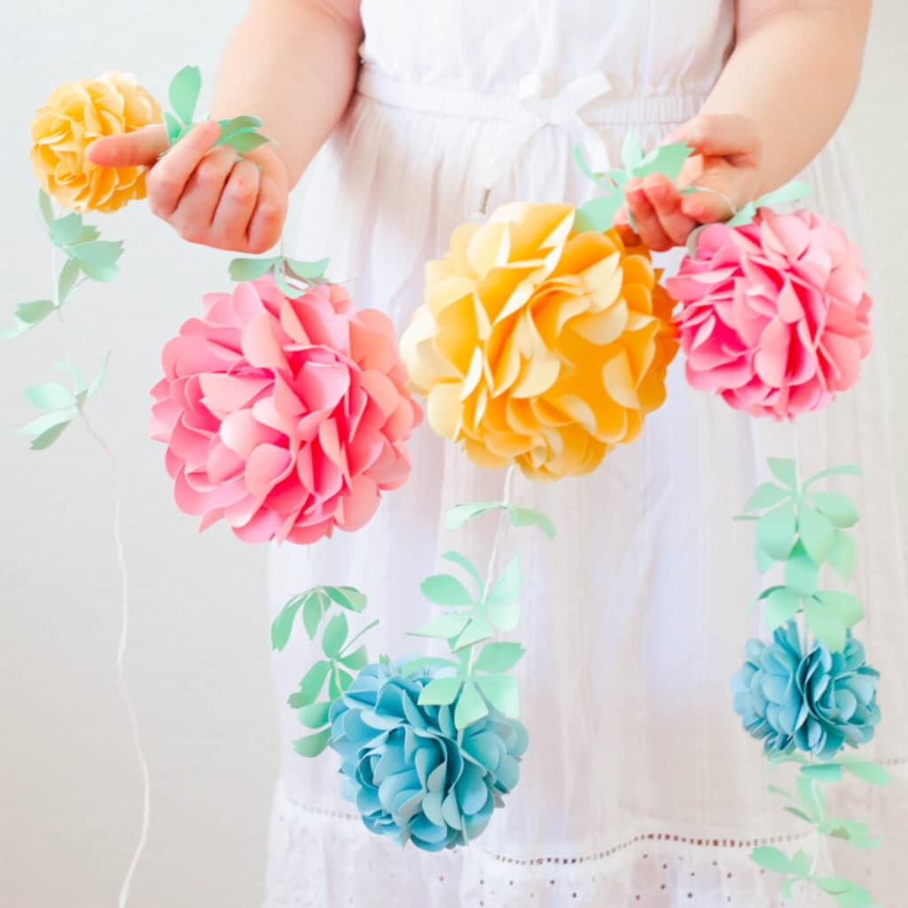 Tissue Paper Garland Tutorial