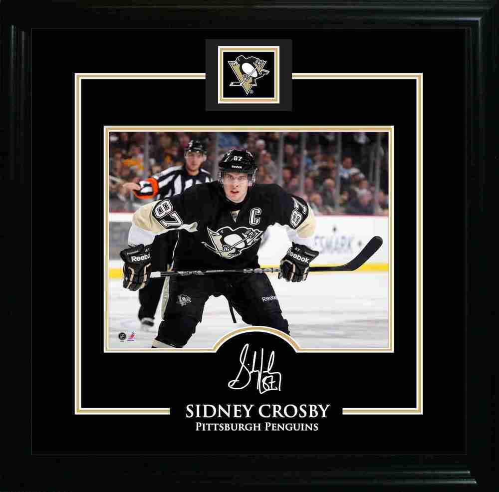 Sidney Crosby - Framed 8x10 Etched Signature - Pittsburgh Penguins ...