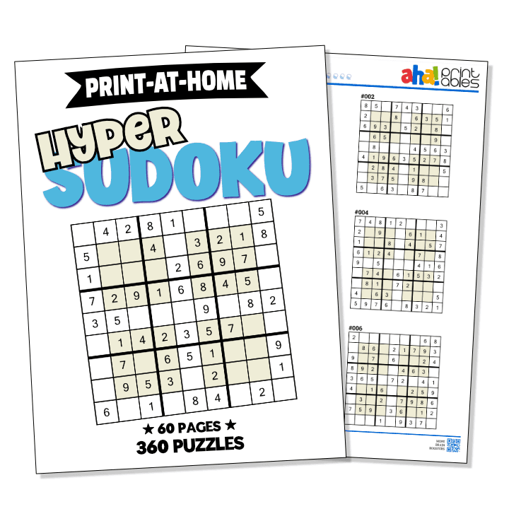 Hyper Sudoku – Aha! Printables