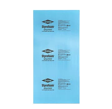 Dow Blue SM Styrofoam Insulation Board, R-20, 4 inch 4x8 ft (pallet/24)