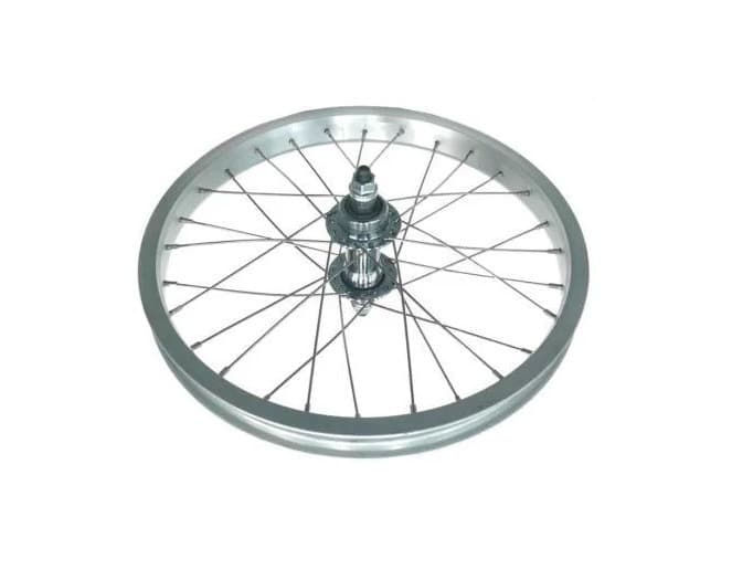 REAR WHEEL - 16" Alex Y303 28H S/W Silver Rim, KK Rival Nutted Axle ...